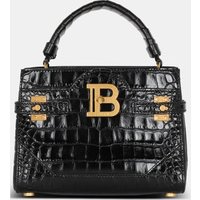 Sac B-Buzz Top Handle 22 en cuir effet crocodile – Balmain