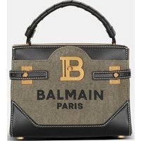 Sac B-Buzz Top Handle 22 en toile et cuir – Balmain