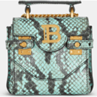 Sac B-Buzz mini en cuir effet python – Balmain