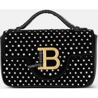 Sac B-Buzz mini en velours et cristaux – Balmain