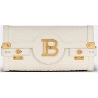 Sac Pochette B-Buzz 23 en cuir grainé monogramme – Balmain