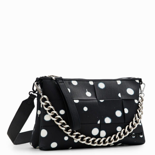 Sac à bandoulière M tressé gouttes – Desigual