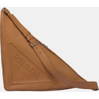 Sac besace triangle en cuir – Prada