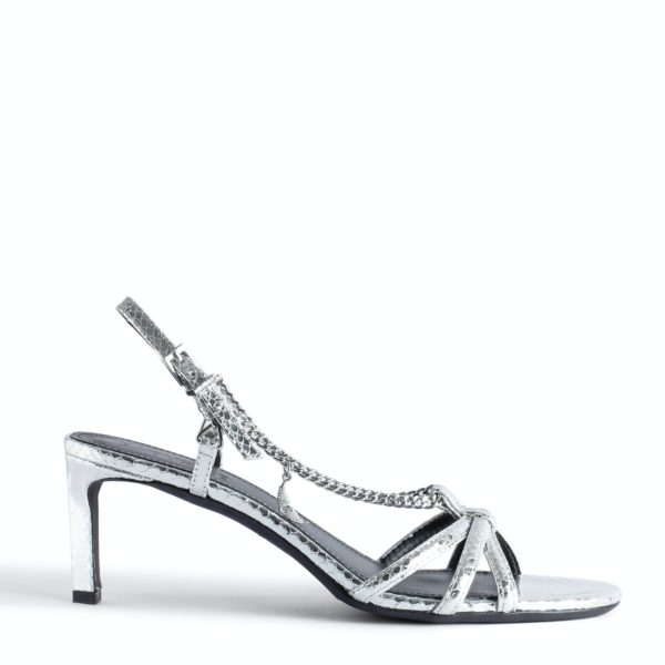 Sandales Sleepless Silver – Taille 37 – Femme – Zadig & Voltaire