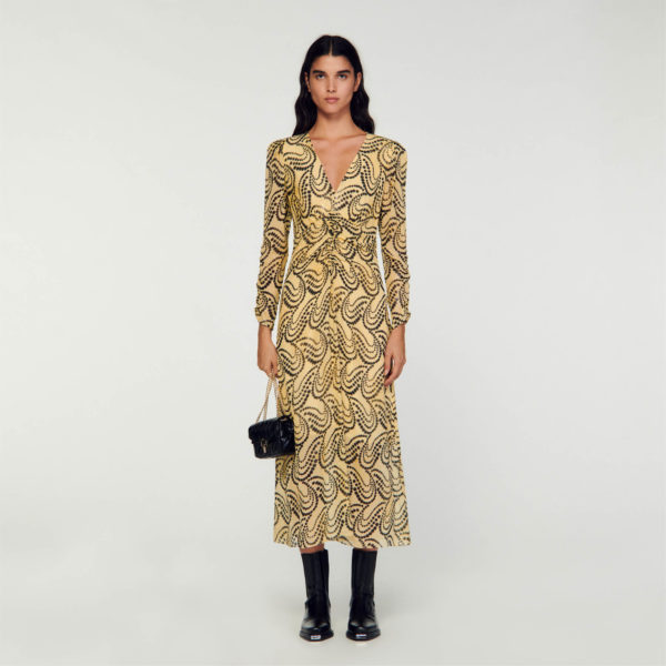 Robe à imprimé Paisley – Sandro Paris