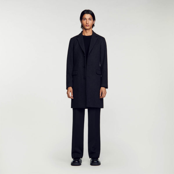 Manteau en drap de laine – Sandro Paris