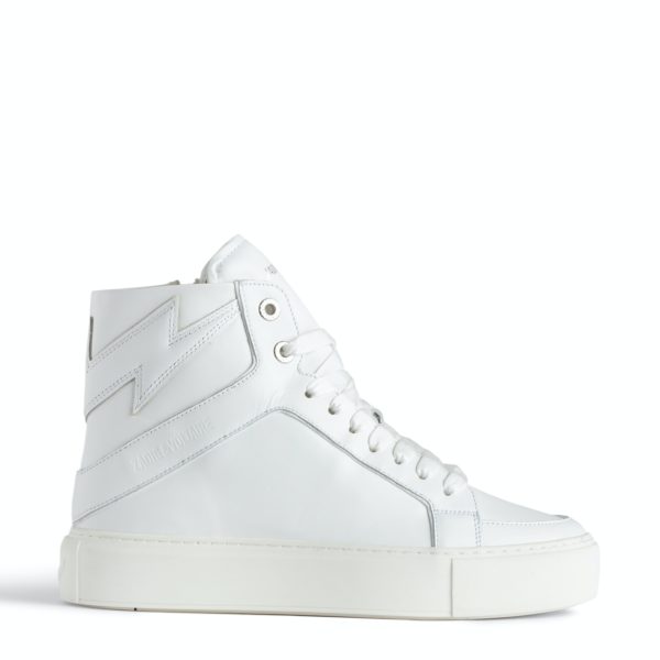 Sneakers Montantes À Plateforme Zv1747 High Flash Blanc – Taille 40 – Femme – Zadig & Voltaire