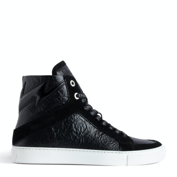 Sneakers Montantes Zv1747 High Flash Noir – Taille 36 – Femme – Zadig & Voltaire