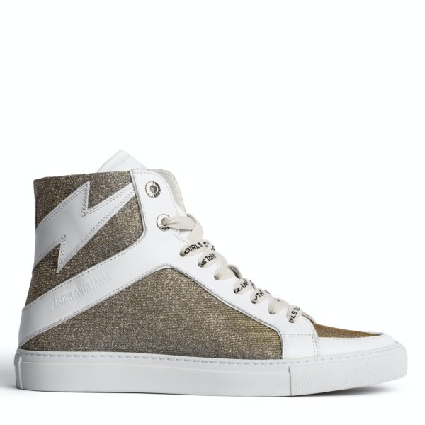 Sneakers Montantes Zv1747 High Flash Silver – Taille 36 – Femme – Zadig & Voltaire