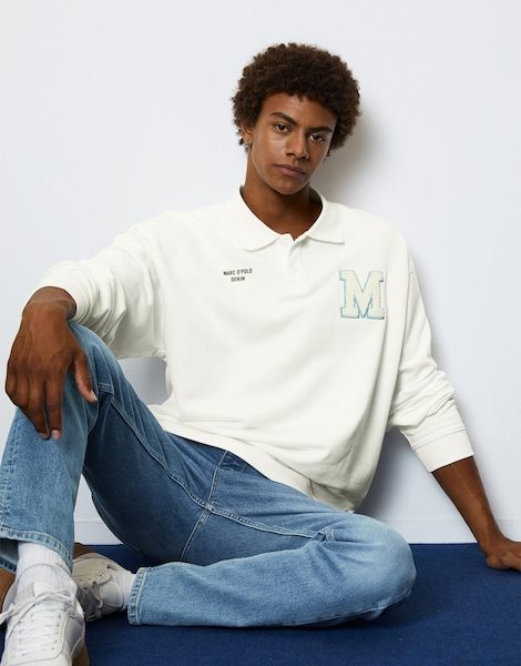 Sweat-shirt oversize à col polo - Marc O'Polo