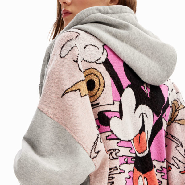 Sweat-shirt oversize jacquard Mickey Mouse – Desigual