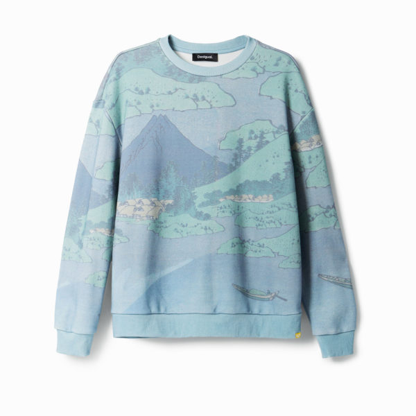 Sweat-shirt paysage japonais – Desigual