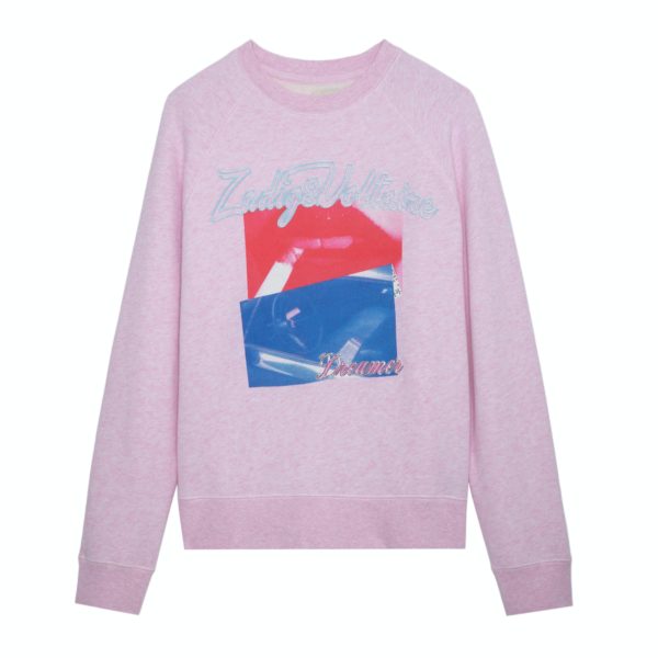 Sweatshirt Upper Photoprint Poudre – Taille S – Femme – Zadig & Voltaire