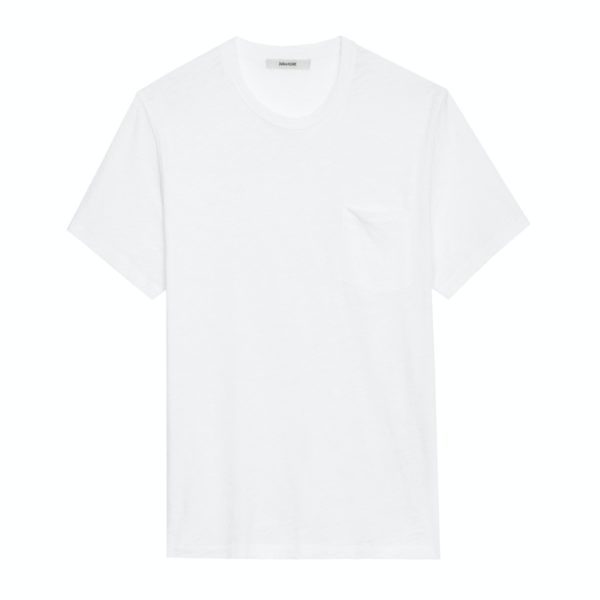 T-Shirt Stockholm Flamme Blanc – Taille Xs – Homme – Zadig & Voltaire