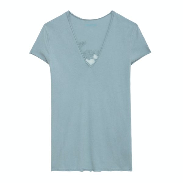 T-Shirt Story Fishnet Glacier – Taille S – Femme – Zadig & Voltaire