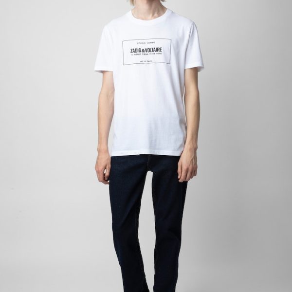T-Shirt Ted Blanc – Taille Xs – Homme – Zadig & Voltaire