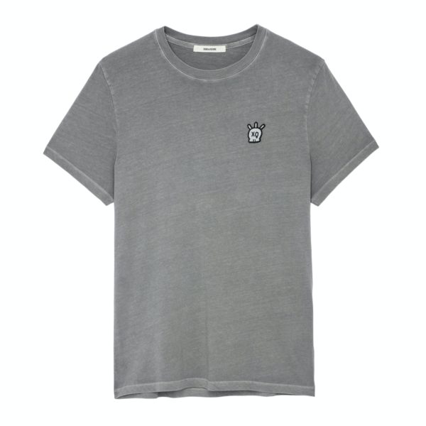 T-Shirt Tommy Skull Gris Perle – Taille Xs – Homme – Zadig & Voltaire