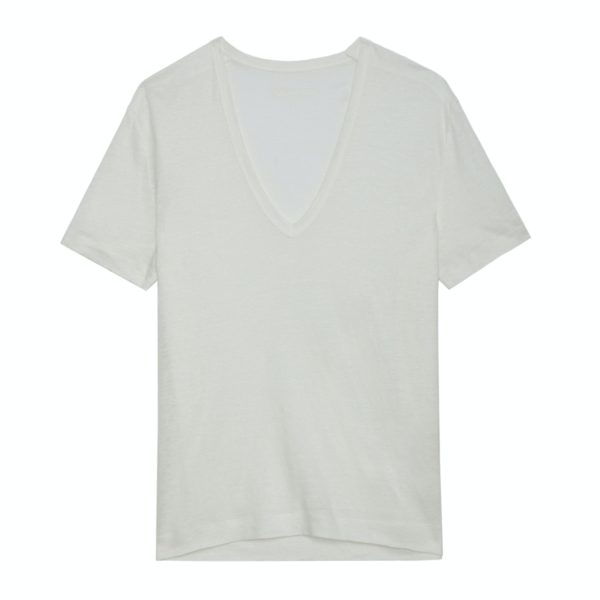 T-Shirt Wassa Lin Blanc – Taille L – Femme – Zadig & Voltaire
