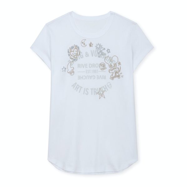 T-Shirt Woop Blason Blanc – Taille Xs – Femme – Zadig & Voltaire