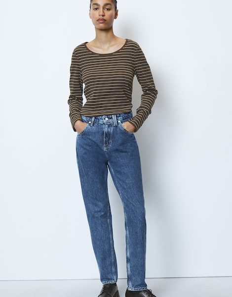 T-shirt à manches longues rayé Slim Fit – Marc O’Polo