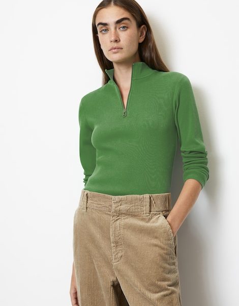 T-shirt à manches longues zippé coupe slim – Marc O’Polo