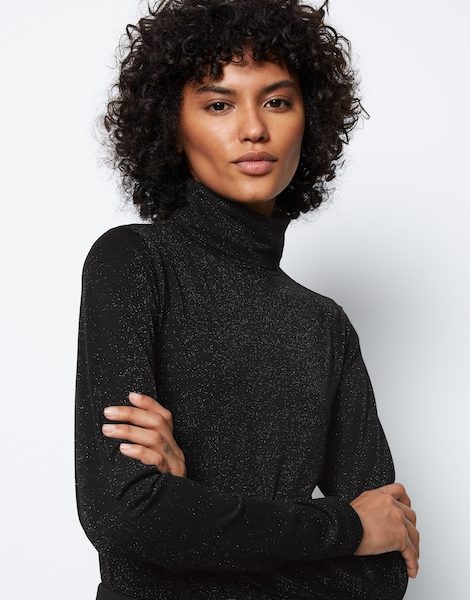 T-shirt long à col roulé slim – Marc O’Polo