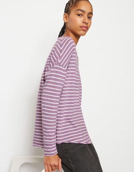 T-shirt long rayé oversize – Marc O’Polo