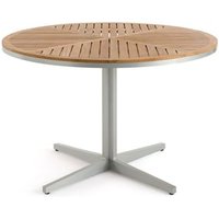 Table de jardin ronde teck/aluminium, Maestrale – AM.PM