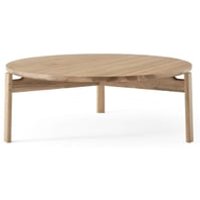 Table de salon Passage – chêne naturel – Ø90 cm – Menu