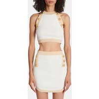 Top court en maille à bordures – Balmain