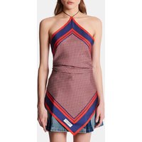 Top foulard dos-nu imprimé monogramme – Balmain