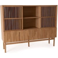 Vaisselier-bibliothèque plaqué chêne, Bilbao – La Redoute Interieurs