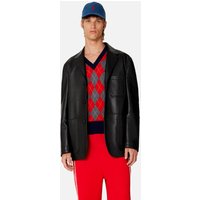 Veste Trois Boutons En Cuir unisexe - AMI Paris