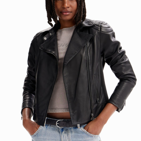 Veste « biker » cuir – Desigual