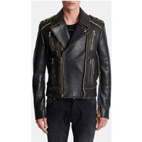 Veste biker déconstruit en cuir – Balmain