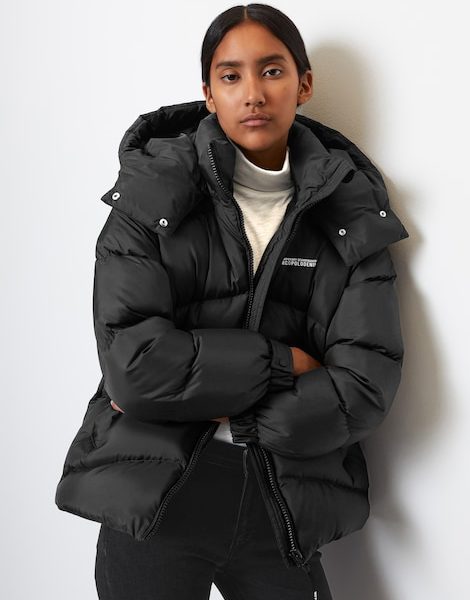 Veste bouffante en duvet avec capuche amovible – Marc O’Polo