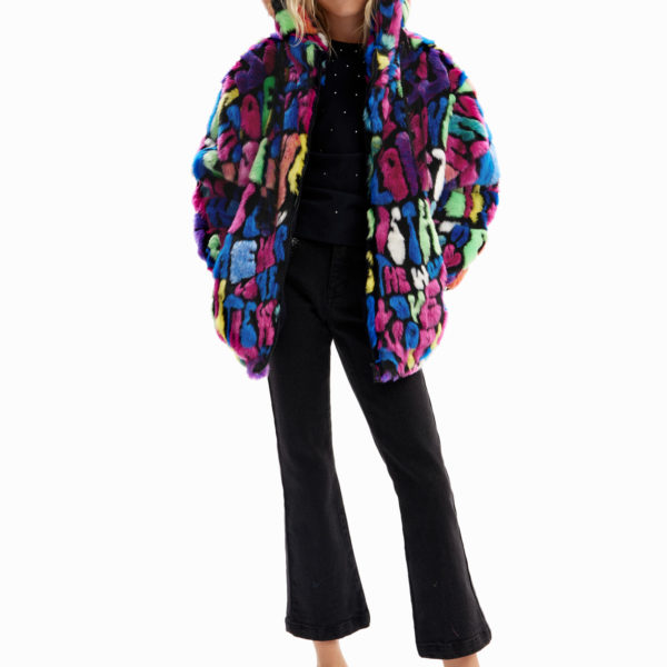 Veste effet fourrure multicolore – Desigual