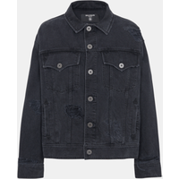 Veste en denim effet usé – Balmain