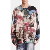 Veste teddy en satin imprimé Pastel - Balmain