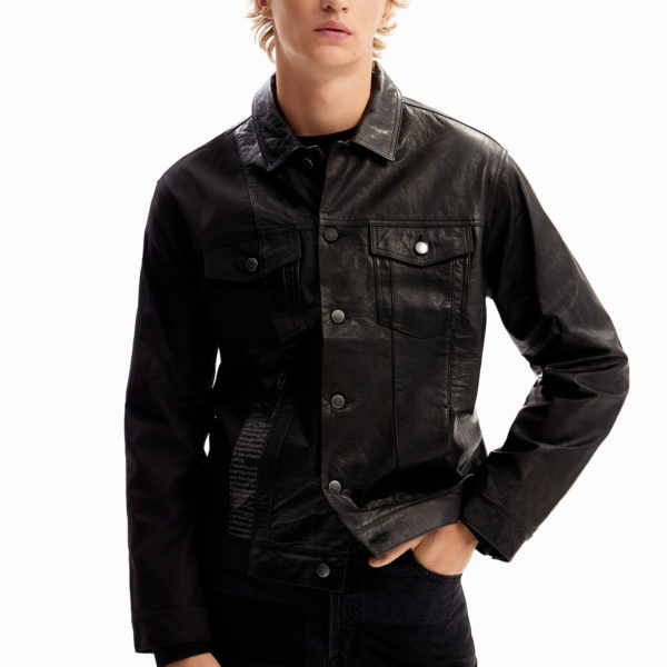 Veste trucker cuir Desigual