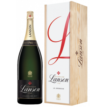 Champagne Lanson – le Black Creation Brut – Jéroboam en Caisse Bois