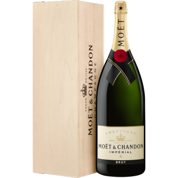 Champagne Moët & Chandon – Brut Impérial – Salmanazar – Caisse Bois
