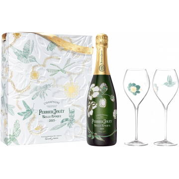 Champagne Perrier Jouët – Belle Epoque 2015 – Coffret 2 Flûtes