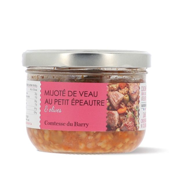 Mijoté de veau au petit épeautre & olives-Comtesse du Barry