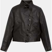 veste Fifre marron en cuir d&rsquo;agneau – Agnes B.