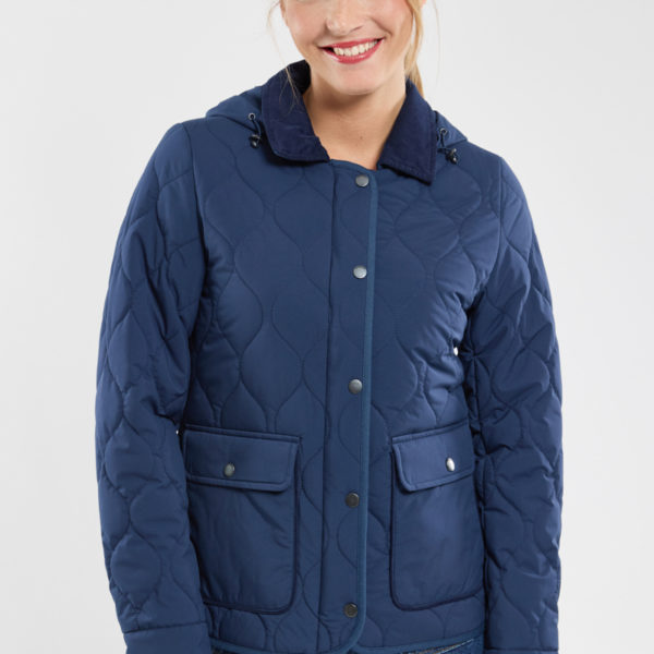 BERMUDES Veste matelassée BUROS Femme MARINE XXL – 46