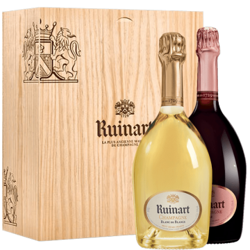 Champagne Ruinart – Blanc de Blancs et Rosé – Coffret Duo