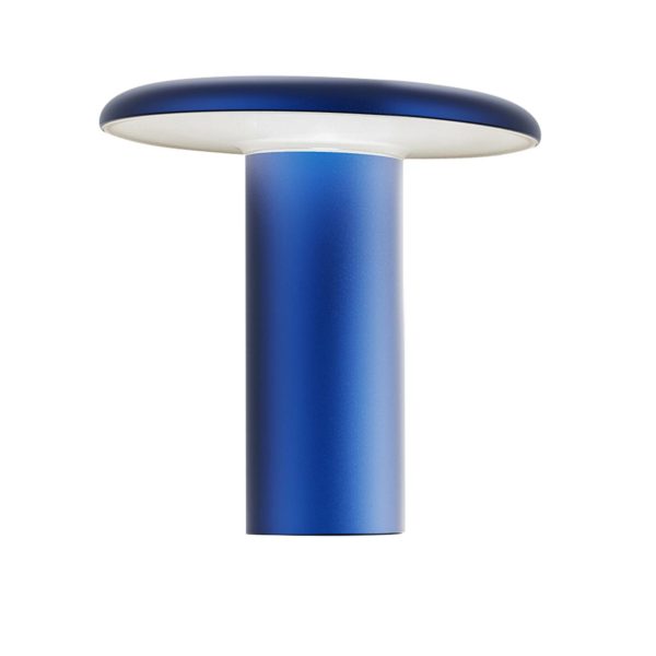 Artemide Takku lampe de table LED avec batterie, bleu Artemide