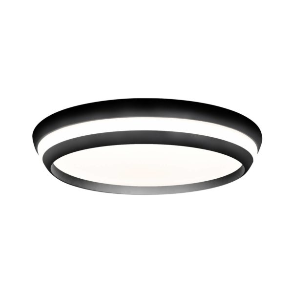 LUTEC Plafonnier LED Cepa, RGBW et CCT, noir, Ø 45 cm Lutec