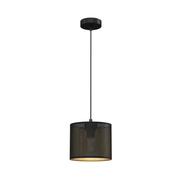 Luminex Suspension Jovin, une lampe, Ø 18 cm, noir/dorée Luminex
